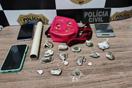 Droga estava em mochila infantil 