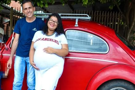 Rodrigo Nunes de Oliveira e a esposa Ana Paula Oliveira 