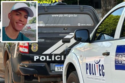 Viaturas da Politec e da Polcia Civil; corpo foi encaminhado para exames de necropsia 