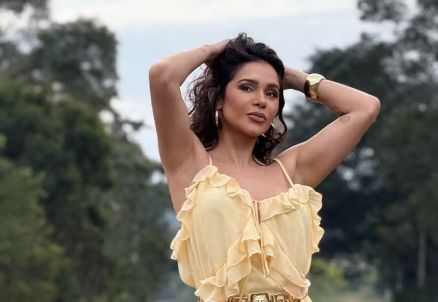 Gizelly Bicalho em fotos de divulgao da Fazenda 16