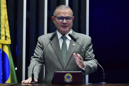 O senador Wellington Fagundes, que falou sobre a situao de Eduardo Bolsonaro