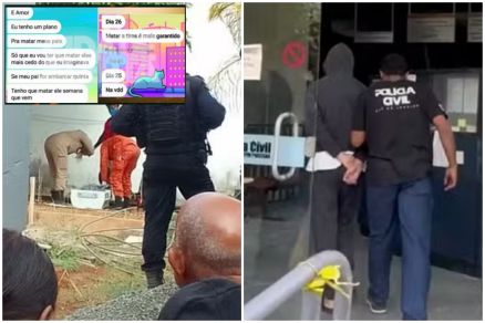 Corpos foram colocados em cisterna da casa; menor foi conduzido  delegacia