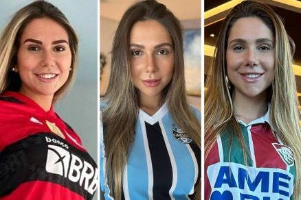 Carol publica fotos vestindo camisas de times que esto sendo treinados pelo pai: Flamengo, Grmio e, agora (de novo), Fluminense