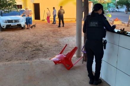 Agente da PJC durante cumprimento de mandados ao longo da Operao Circuitus Magnus