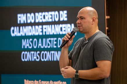 O prefeito Abilio Brunini, que apresentou ao TCE-MT um balano dos primeiros seis meses de gesto