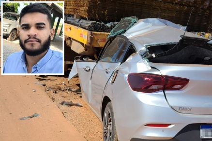 Cleisson Lima (detalhe) morreu ainda no local do acidente 