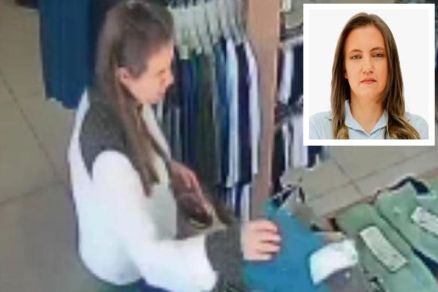 Carla Andreia Dressler (detalhe) foi filmada por cmeras de segurana