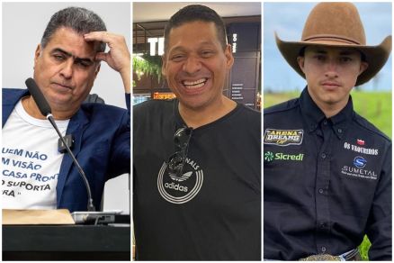 O ex-prefeito Emanuel Pinheiro; Everton Fagundes, vtima de assassinato e o peo de rodeio Jos Thaysson, morto em campeonato