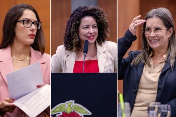 MT registra momento inédito com três mulheres na Assembleia