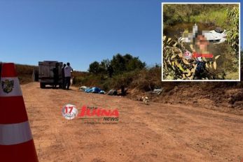 Mãe e filha morrem após carro capotar e cair em córrego