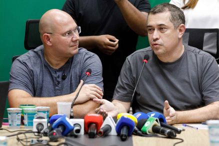 Prefeito de Cuiab Abilio Brunini e secretrio Marcelo Bussiki