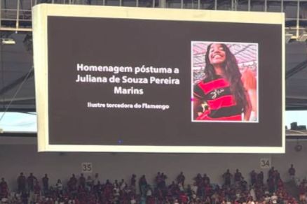 Flamengo faz homenagem a Juliana Marins Flamengo faz homenagem a Juliana Marins