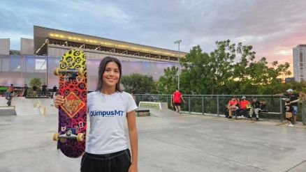 Sara Cruz do skate  atual bolsista do projeto OlimpusMT