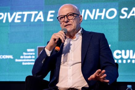 O vice-governador de Mato Grosso, Otaviano Pivetta, durante o Frum do Setor Produtivo na 57 Expoagro