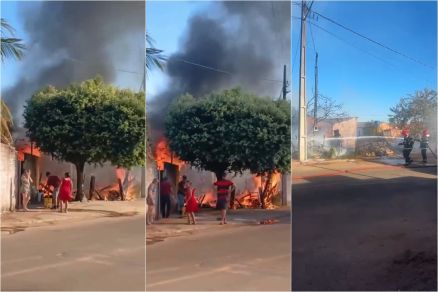 Imagens mostram incndio e combate s chamas 
