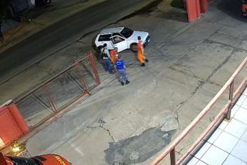 Cmera filma bombeiro salvando beb que se engasgou com gua