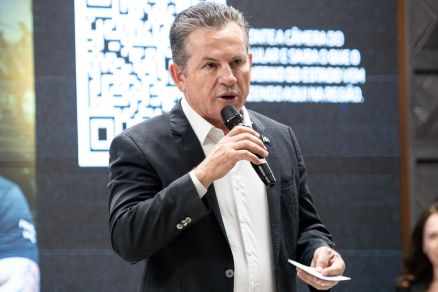 O governador Mauro Mendes, que demonstrou apoio ao prefeito