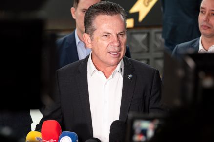 O governador Mauro Mendes, que v ex-presidente coerente e lcido 