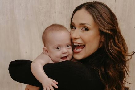 Nadja Haddad e o filho, Jos