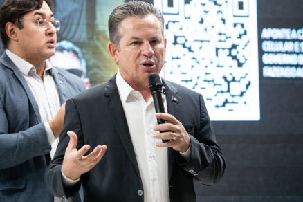 O governador Mauro Mendes, que comentou tarifao 
