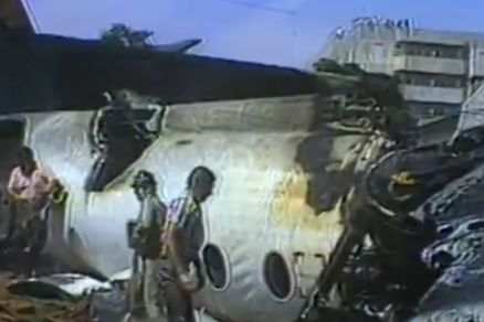 A aeronave Fokker 27/500 que caiu em Bauru h 35 anos