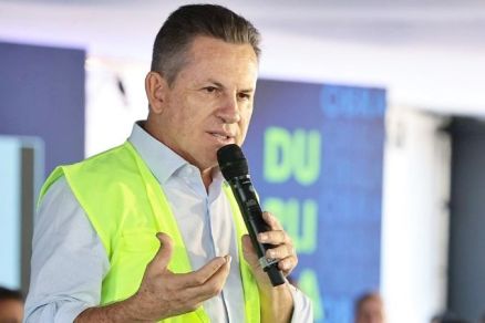 O governador Mauro Mendes: 