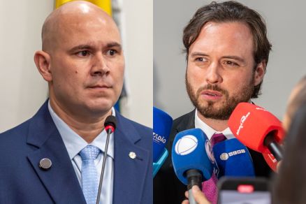 O prefeito Abilio Brunini e o vereador Daniel Monteiro, que chegou a ser convidado para ser secretrio