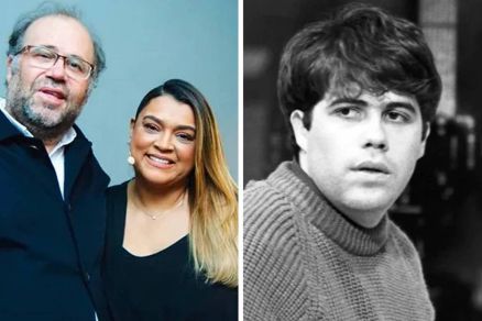 Otvio Mller com a ex-esposa Preta Gil e Otvio Mller na primeira verso de 'Vale Tudo'