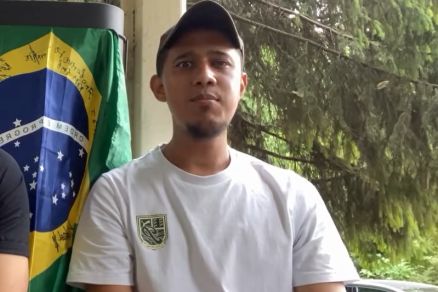 O mato-grossense Arisson Benevides, que foi ferido durante ataque de soldados russos 
