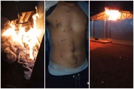 Funcionrios iniciaram incndio que tomou alojamentos; Polcia Militar interveio e usou balas de borracha e gs de pimenta