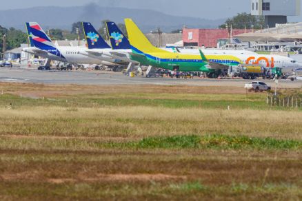 Avies no aeroporto Marechal Rondon, em Vrzea Grande