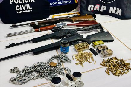 Armas e munies apreendidas pela Polcia Militar 