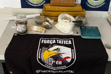 Todo o material ilcito foi entregue na delegacia de Polcia Civil