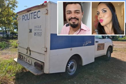 Jean Abreu e Edilaine Dias (em detalhe) foram encontrados mortos em casa 