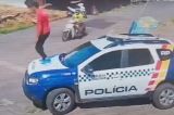 Homem com 50 passagens  preso aps pular em viatura da PM
