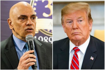 O ministro do STF, Alexandre de Moraes, alvo de Donald Trump