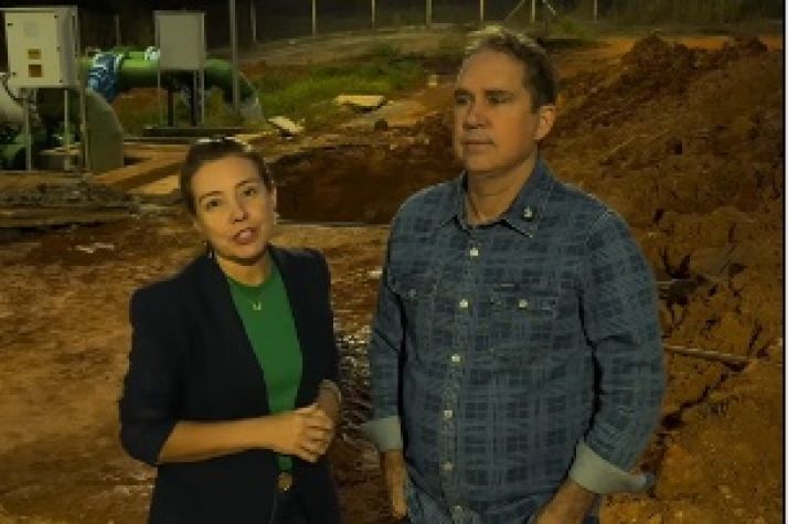 Adutora em VG rompe e prefeita e vice criticam Kalil: Malfeito