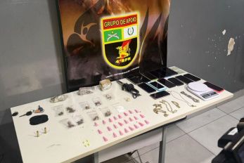 Cinco faccionados so presos por roubo e trfico de drogas em VG