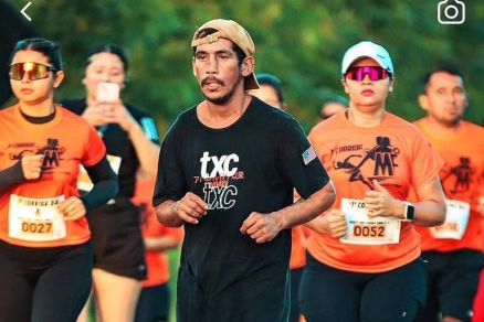 Isaque completa corrida de 8 km de chinelo no Par 