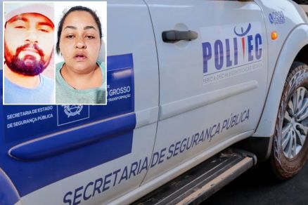 Politec foi acionada para apurar local onde Giovanny e Mnica ( em detalhe) foram mortos