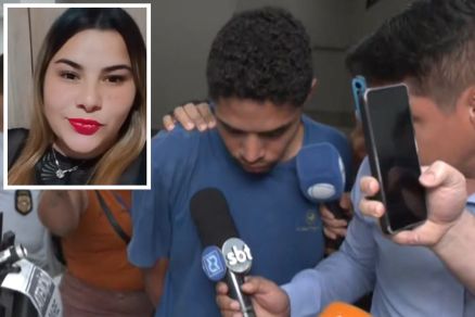 Silas Kossi  acusado de matar a ex-namorada, a venezuelana Nerbys Osmary Cabrera Kreizi (detalhe)