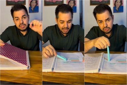 Rodolfo Pedon denuncia em vdeo questo encontrada em caderno da filha 