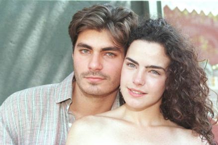 Thiago Lacerda e Ana Paula Arsio durante o lanamento da novela 