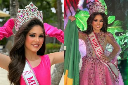 A miss capixaba Wenna Dalpr, de 13 anos, venceu o Mini Universo 2025