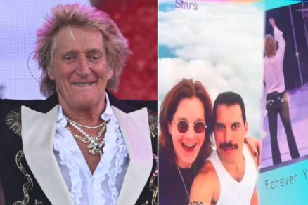 Rod Stewart usou imagens de IA durante show para homenagear artistas