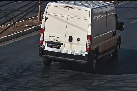 O Fiat Ducato foi apreendido aps auxlio de cmeras do Vigia Mais MT