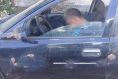Acusado de atropelar criana  encontrado dormindo no carro