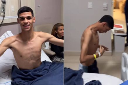 O influenciador Luva de Pedreiro recebe alta 