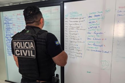 Quadro de controle do laboratrio e contratos com rgos pblicos