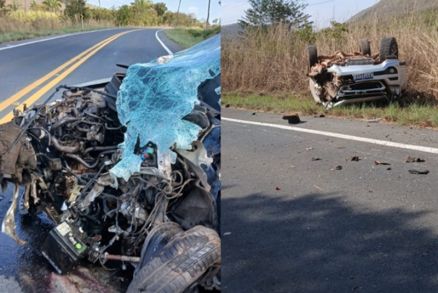 Homem morre e prefeita em MT fica ferida em coliso em rodovia